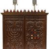 תיק מרובע אבני חושן מנורה גילוף עבודת יד עץ סיפלי - Image 3